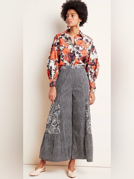 Anthropologie Pants - Anthropologie Bloomingprint Wide Leg Pants